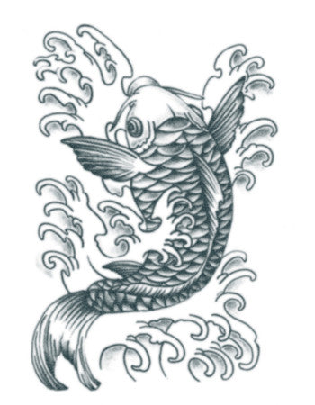 koi fish drawing color tattoo
