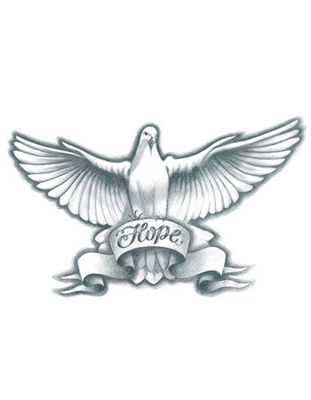white winged dove tattoo