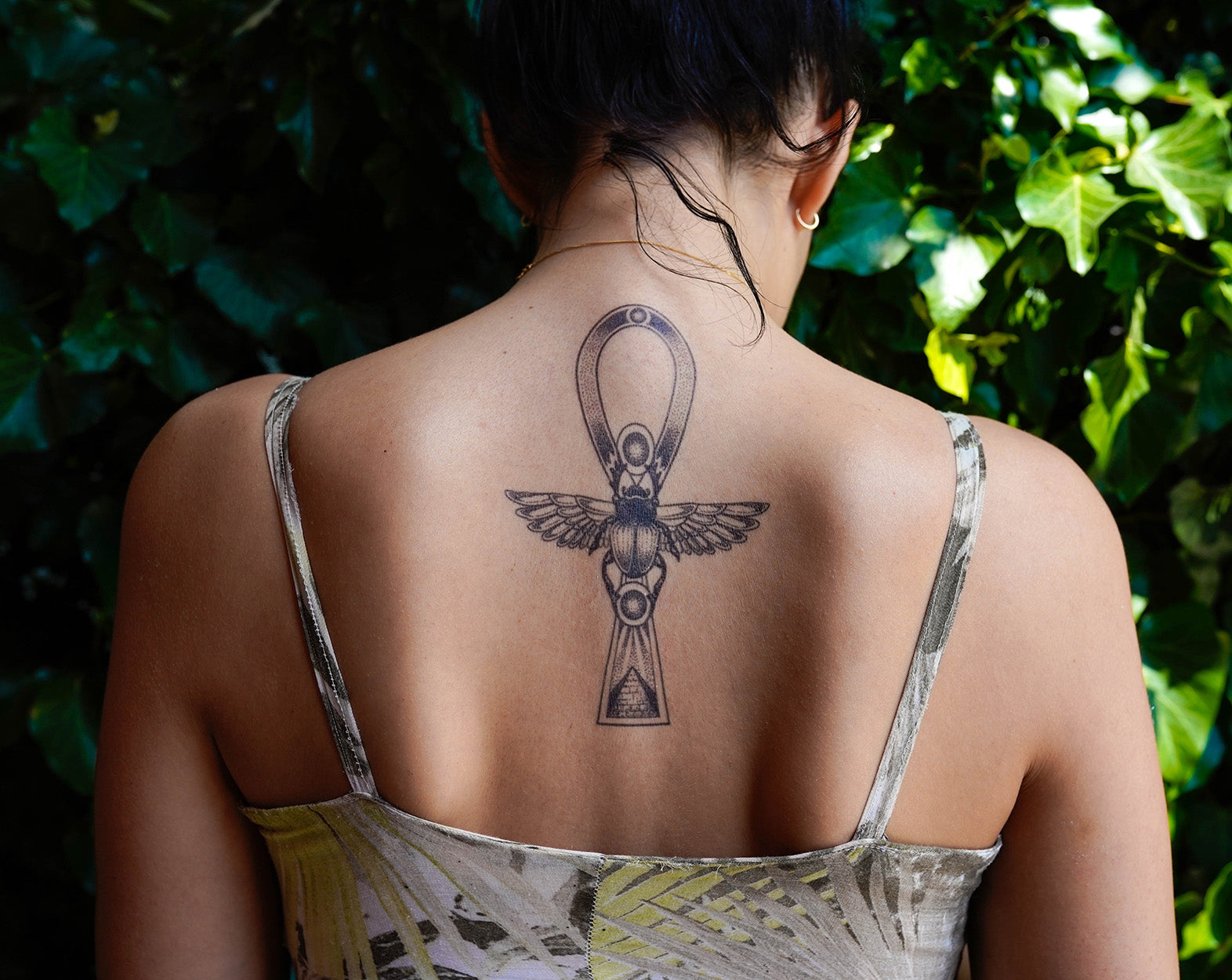 egyptian ankh tattoo for women