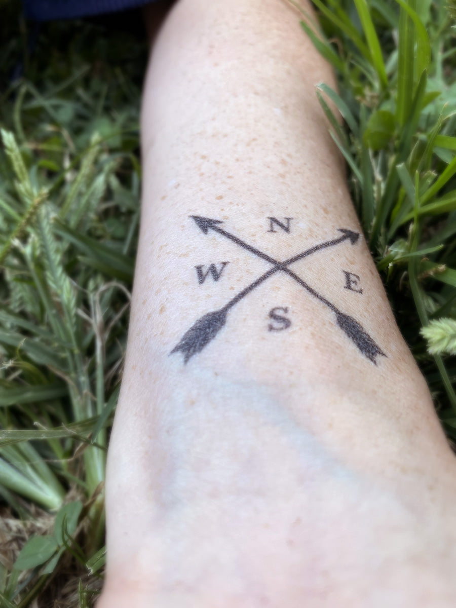 Arrow Compass Tattoo