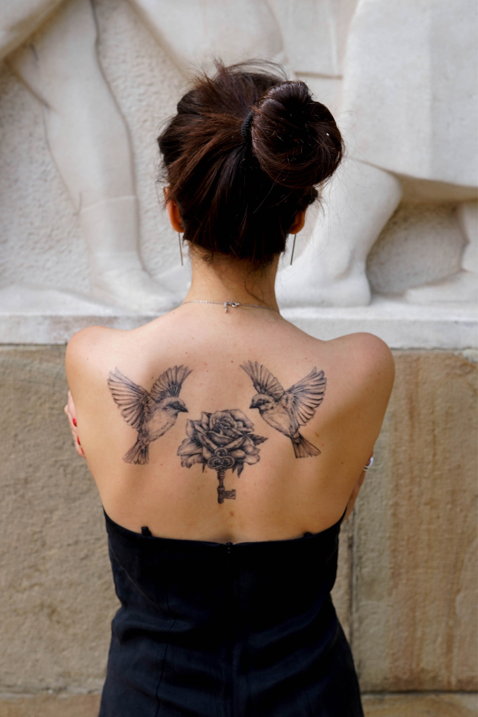 Pin by My Info on things I want | Girl back tattoos, Rose tattoo on back, Rose  tattoos
