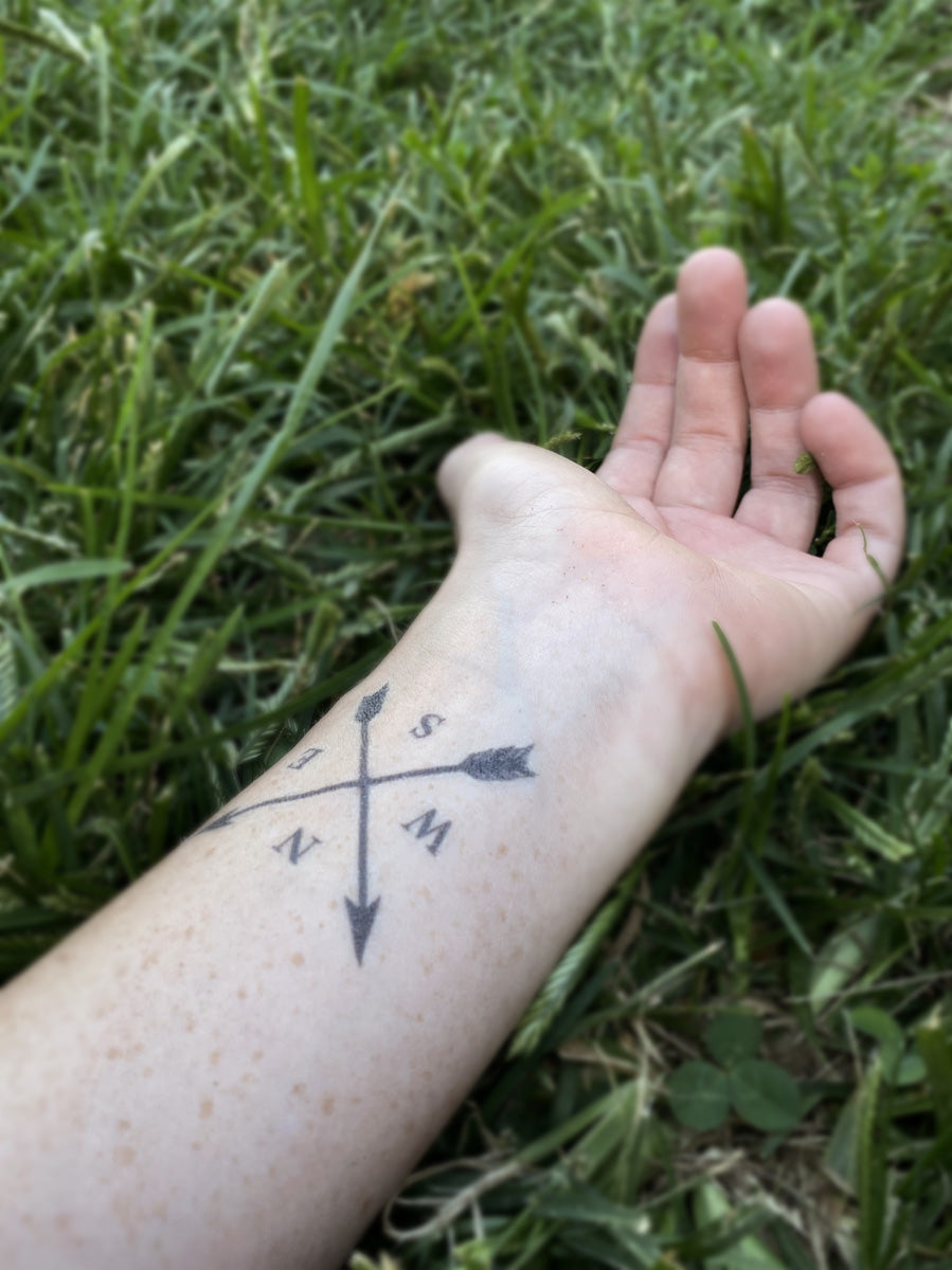 Arrow Compass Tattoo