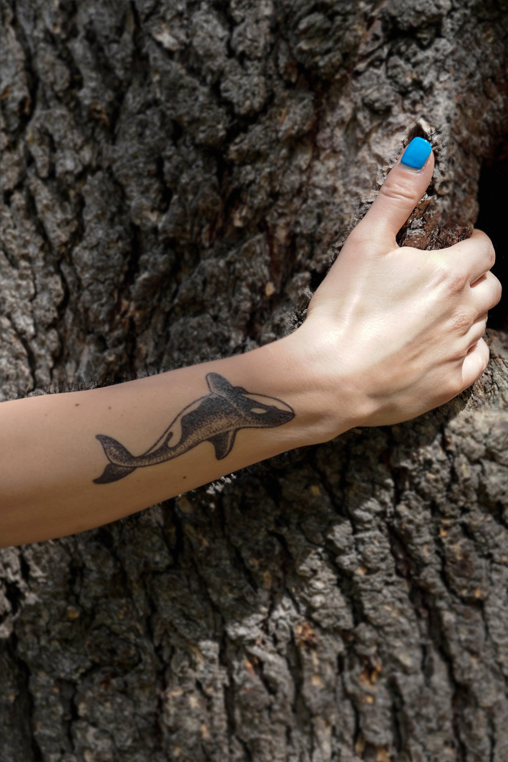 Killer Whale Line Tattoo | Inku Paw