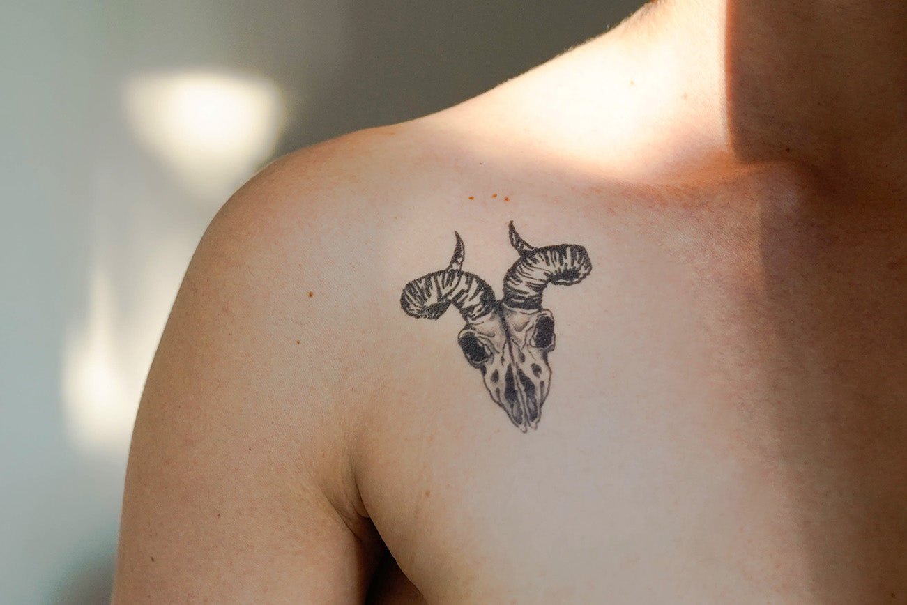 Tattoo uploaded by Xavier • Goat tattoo by Fin T. #FinT #malaysia  #geometric #animal #origami #pointillism #dotwork #goat • Tattoodo
