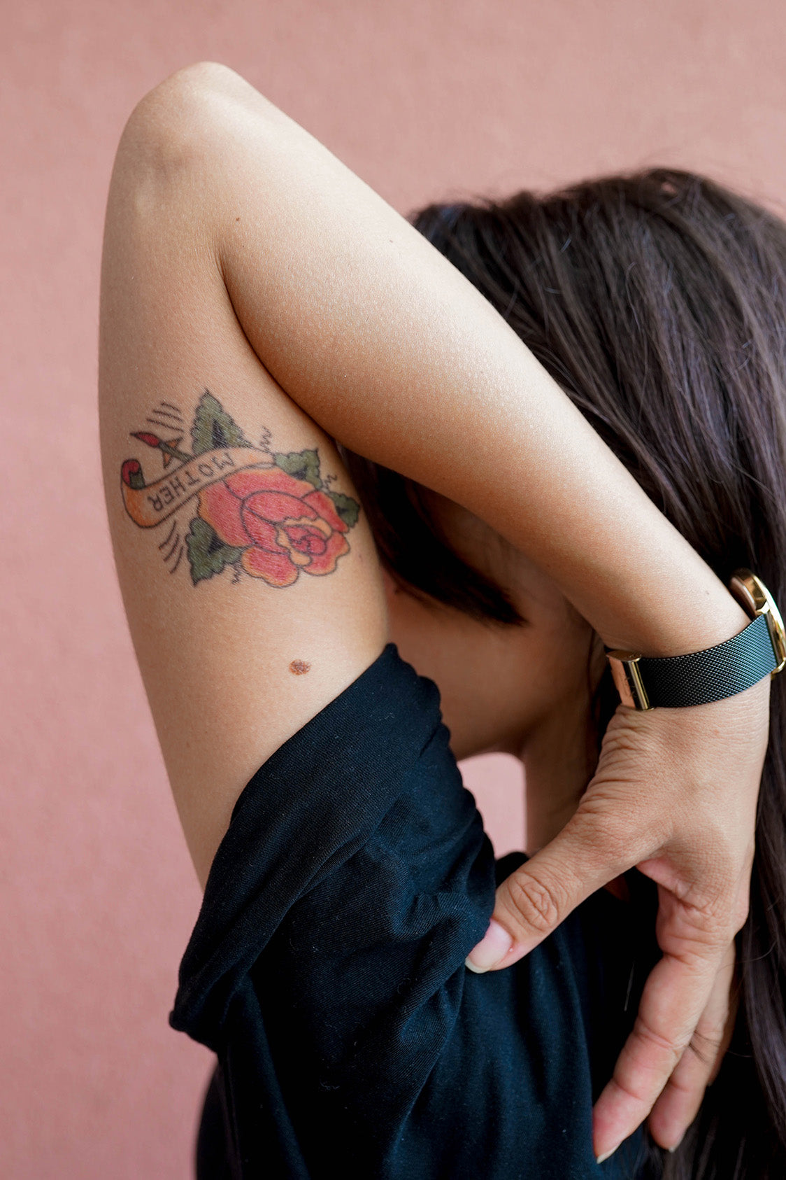 Buy I Love You Mom Rose Flower Temporary Tattoo, Floral Removable  Waterproof Tattoo for Woman, Rose Heart Fake Tattoo, Mother's Day Tattoo  Gift Online in India - Etsy