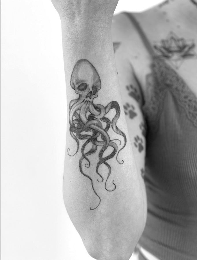 Octopus Skull Tattoo