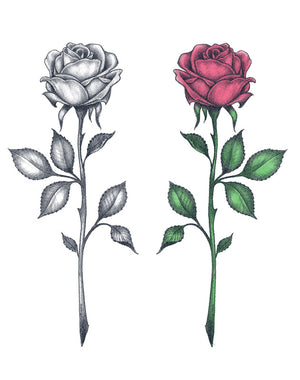 TATUAJE DE DOS ROSAS