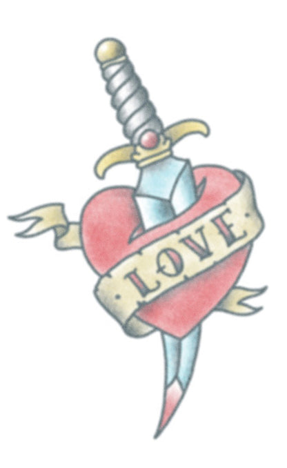 Love Heart with Dagger