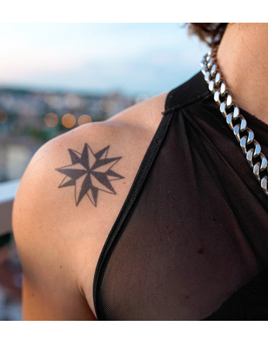 star tattoo designs for girls on shoulder