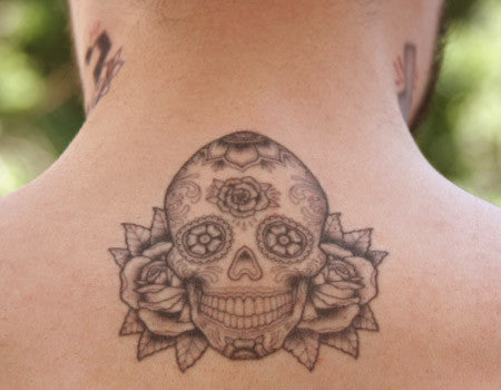 realistic sugar skull tattoos