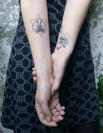 White Orchid Tattoo Design – Tattoos Wizard Designs